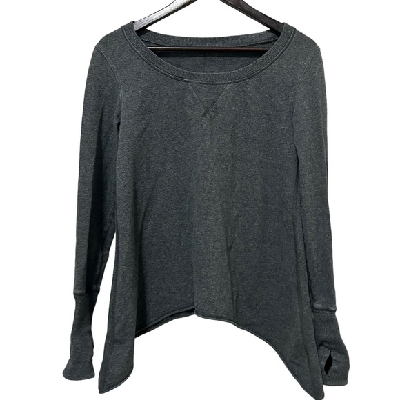 Lululemon Tea Lounge Long Sleeve Pullover in Heathered Coal Size Small 4 - Picture 7 of 14